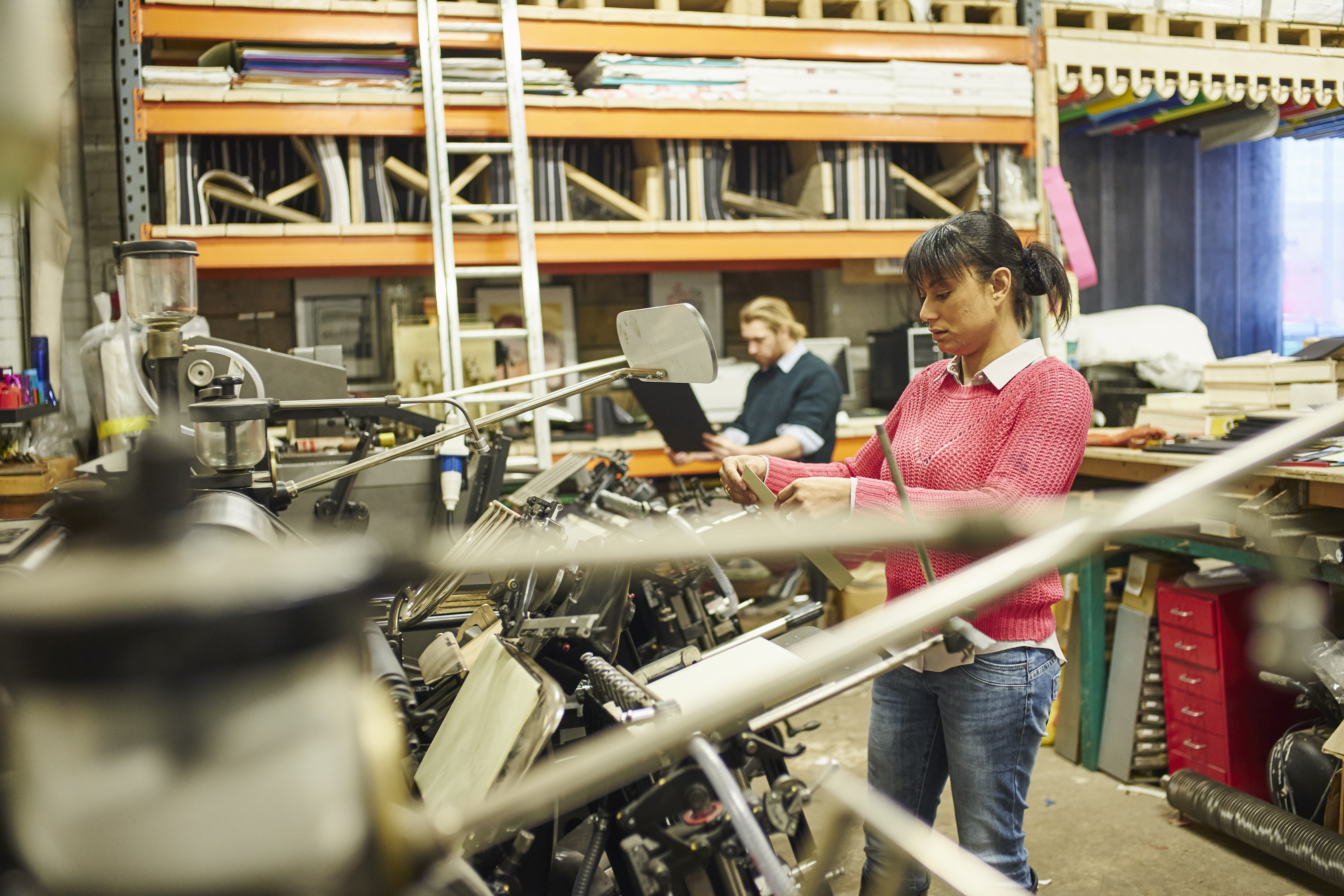 Distribution and press work in the community